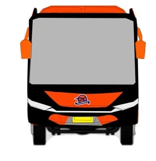 Disain bus dengan model scorpion x