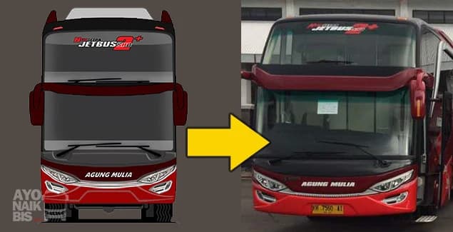Livery Bus Agung Mulia Jetbus SHD