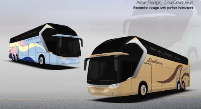 Desain bus Laksana LDS PO. Limbersa dan PO. Bluestar