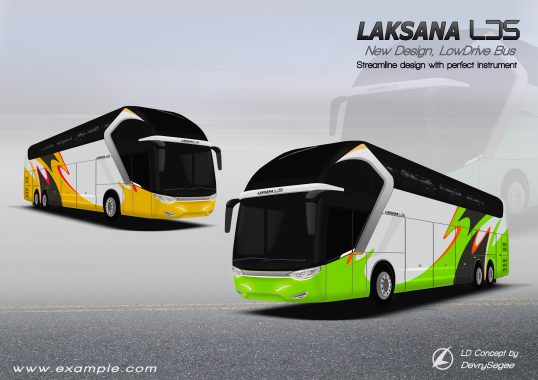 Desain Bus Laksana LDS - Ayo Naik Bis  Bus Indonesia