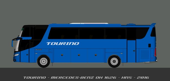 Bus terbaru Tourino Samping