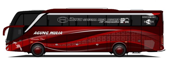 Livery bus Agung Mulia