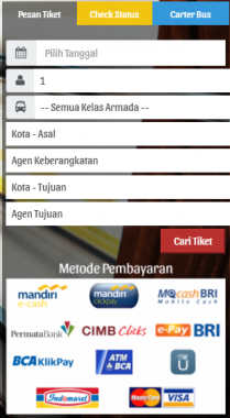 Tiket bus online