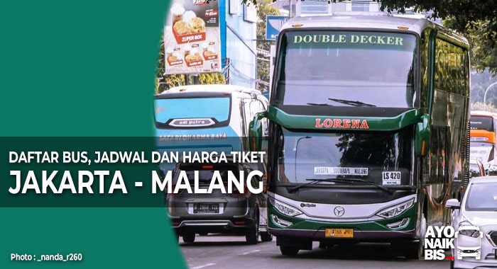 Harga Tiket Bus Jakarta Malang