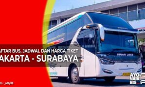 Harga Tiket Bus Jakarta Surabaya