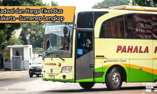 Harga Tiket Bus Jakarta Sumenep