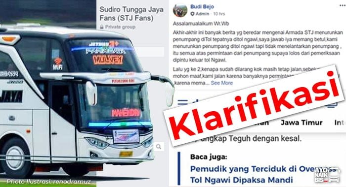 Klarifikasi bus Agam Tungga Jaya