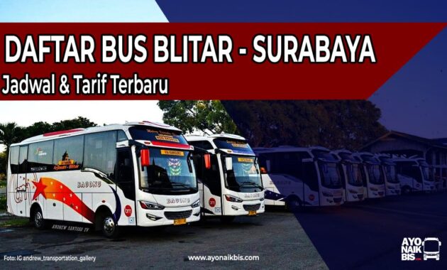 Bus Blitar Surabaya