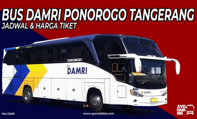 Bus DAMRI Ponorogo Tangerang