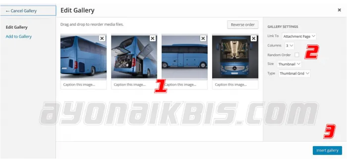 Panduan Membuat Galeri foto Bis