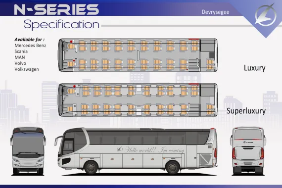 Interior bus Laksana N Series