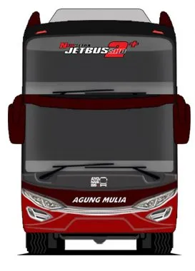 Livery bus Agung Mulia