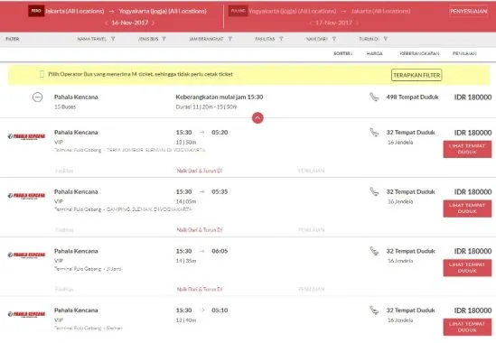 Tiket Bus Online
