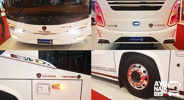 Detail bus tingkat Tentrem