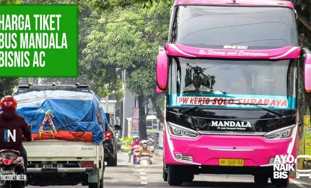 Tiket Bus Mandala Bisnis AC