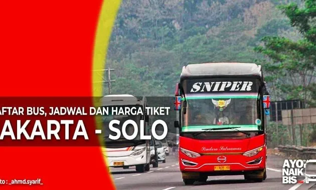 Tiket Bus Jakarta Solo