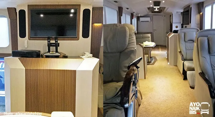 Interior Bus Mewah PO Haryanto