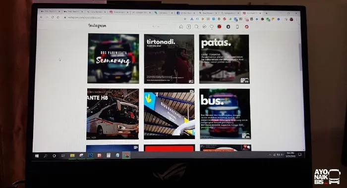 Instagram Ayo Naik Bis