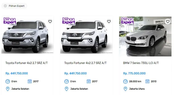 Pilihan Expert situs jual mobil Seken seva