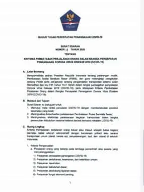 Surat Edaran Bus Beroperasi