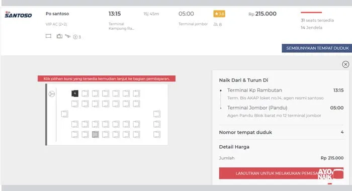 Tiket Online Santoso